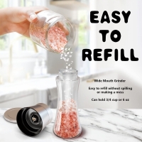 Set doua rasnite manuale din sticla, 180 ml, Vivo, GL100